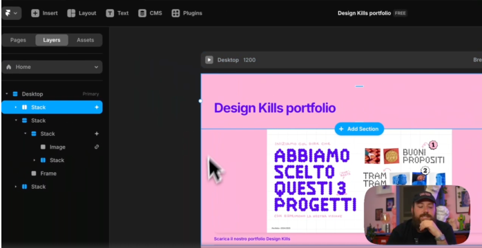 Il sito portfolio